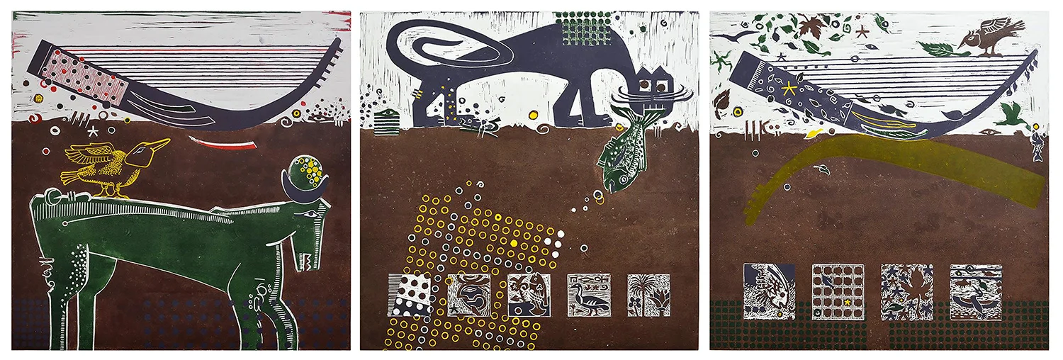 Horse, Cat and Harp (3 Scenes)
