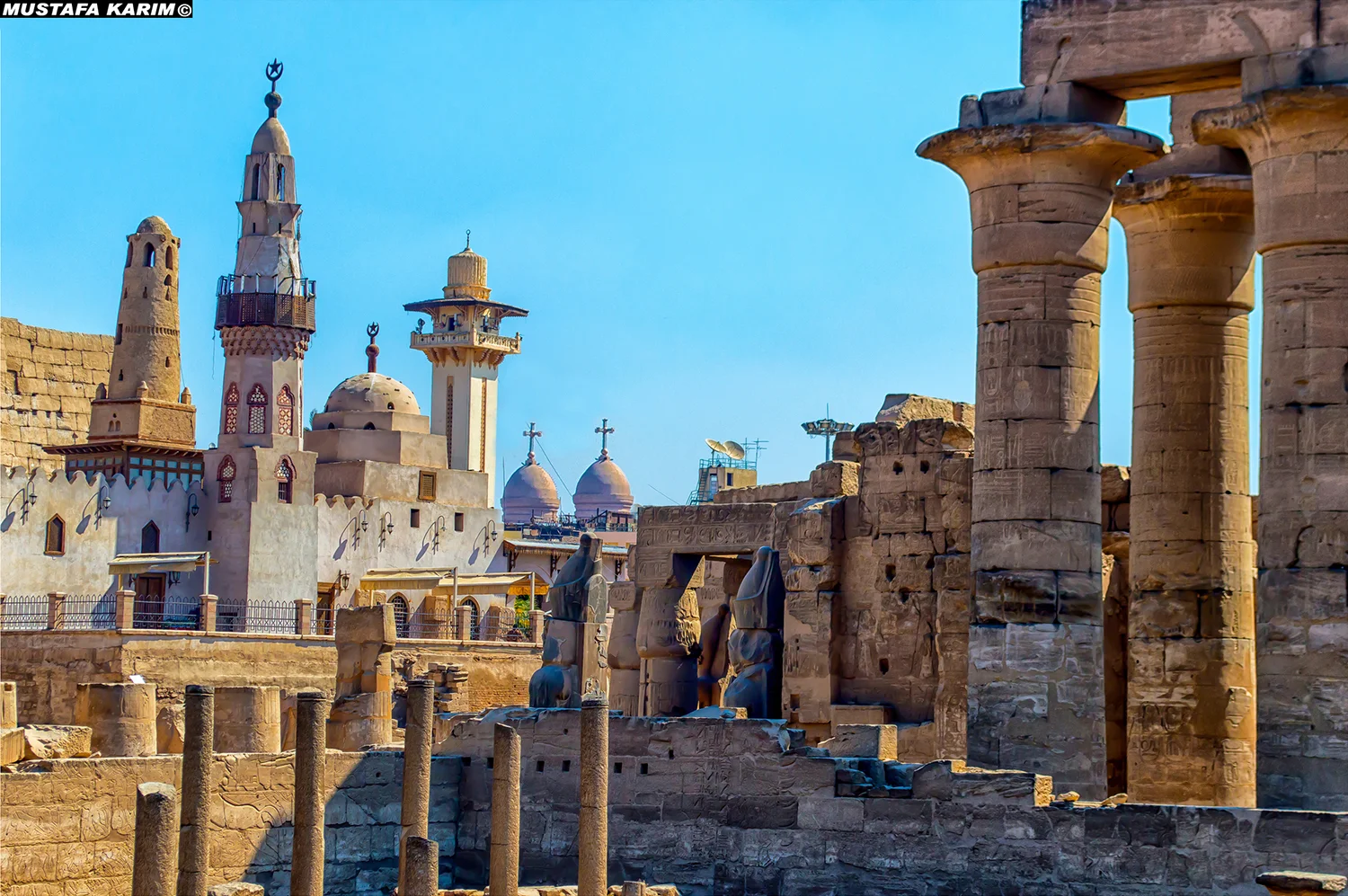 Abu Haggag Mosque from Luxor Temple