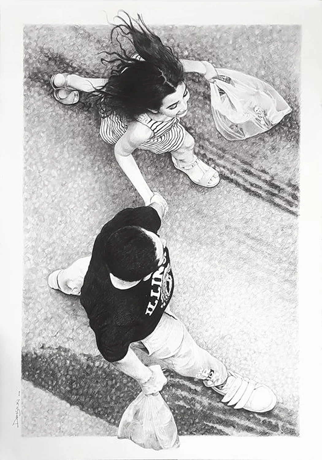 As Seen by the Birds—Father and Daughter
