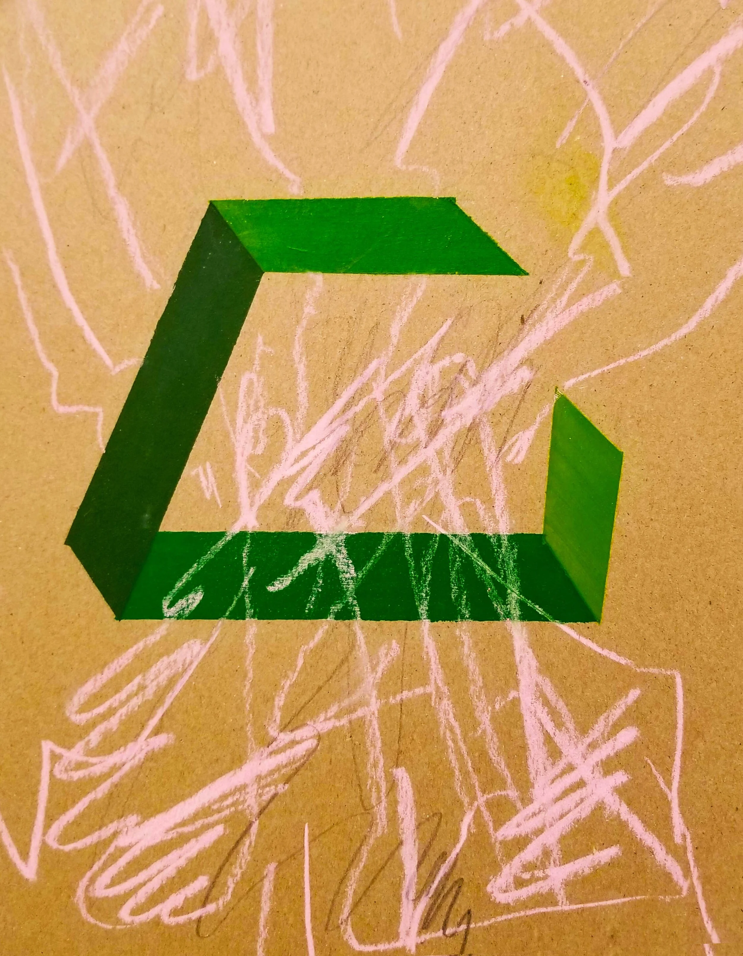 Moldes ColectivosAcrylic Paint and Pastel on Cardboard201911” x 8”