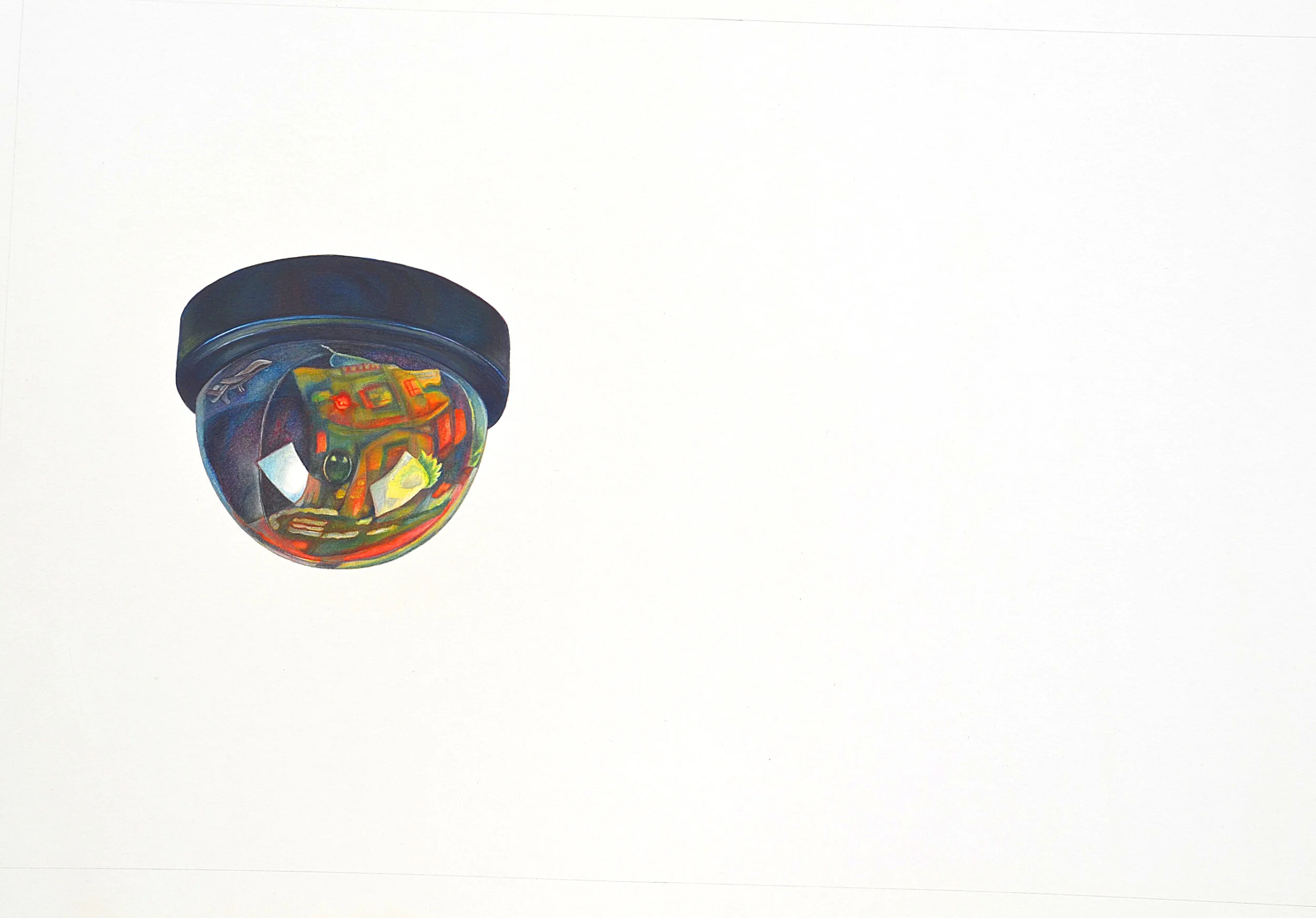 All Seeing Doom Gouache on Wasli Paper 201919” x 14”