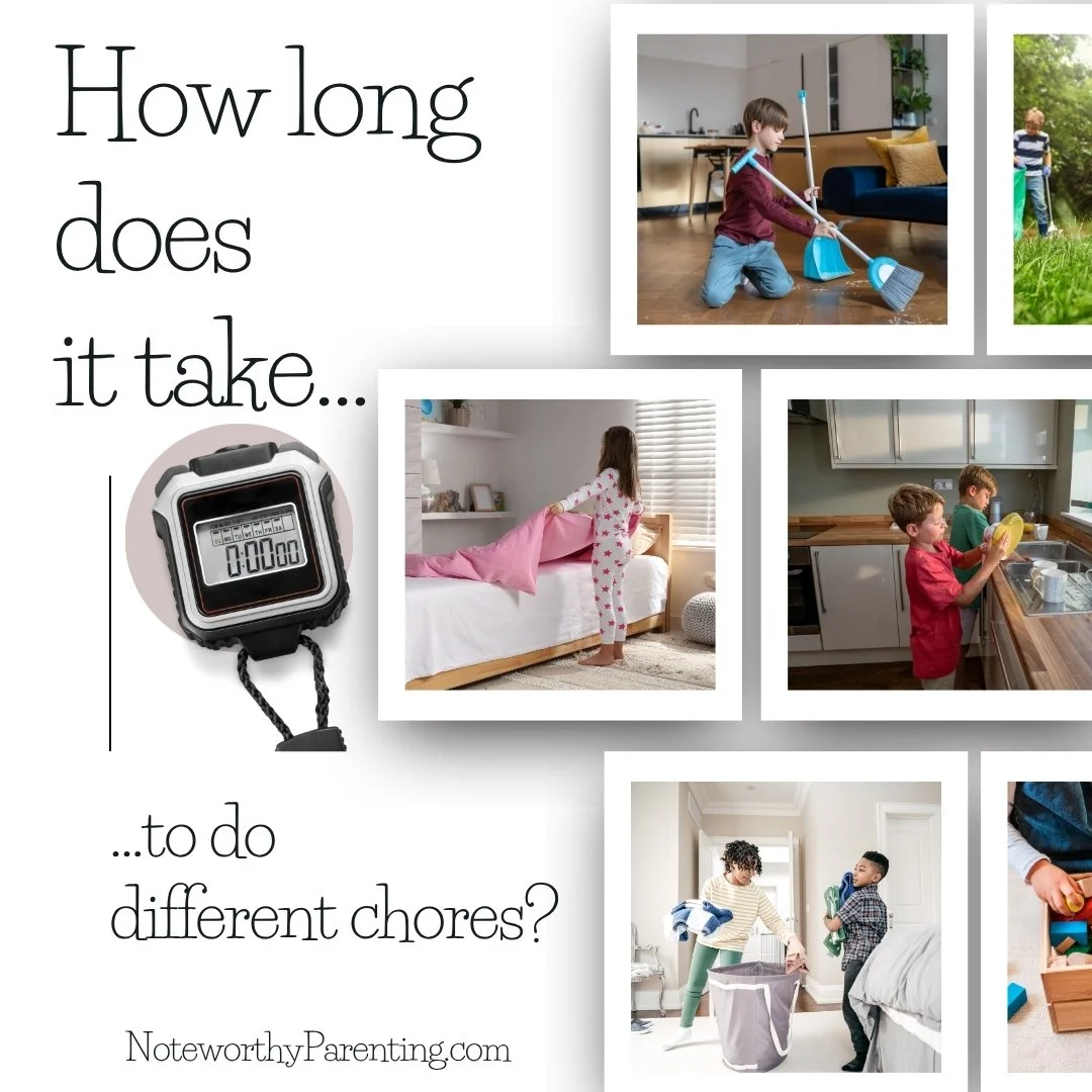 Chore Time: How Long Kids Think Chores Take vs. Reality