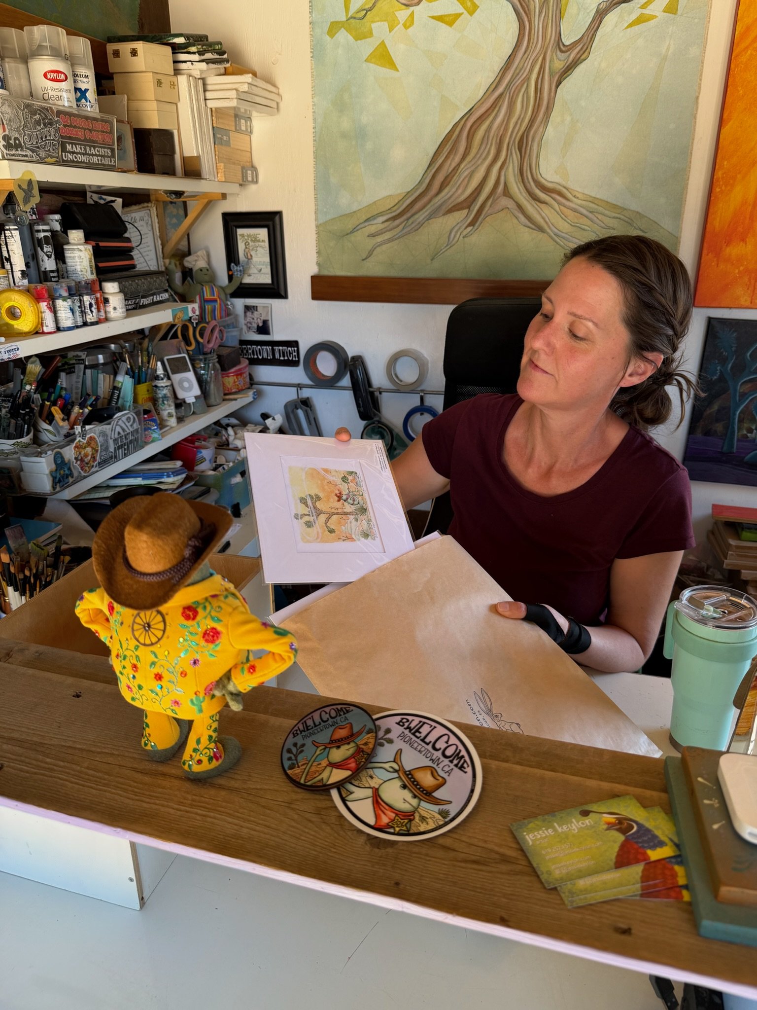 Chef purchasing his exclusive Tiny Chef print from Mish Jessie Keylon!