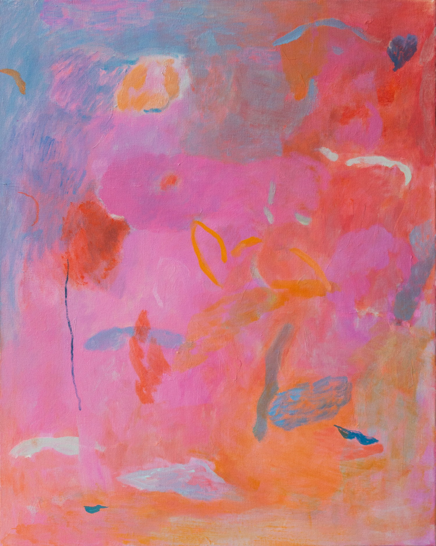  Lovers' carvings,  2026
 Oil on canvas, 24 x 30 in.