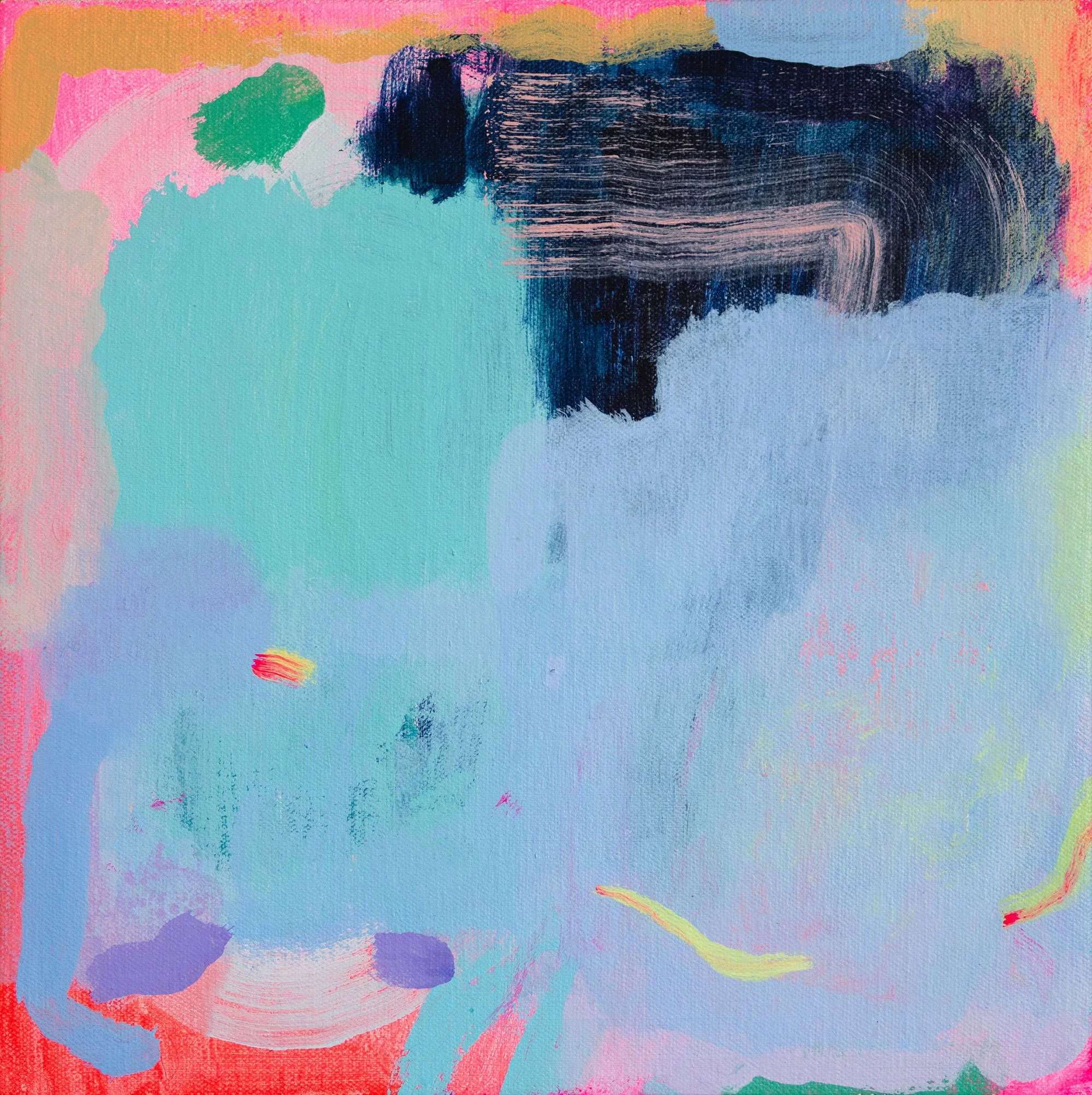  Searching for Stillness , 2025 Acrylic on canvas, 10 x 10 in.