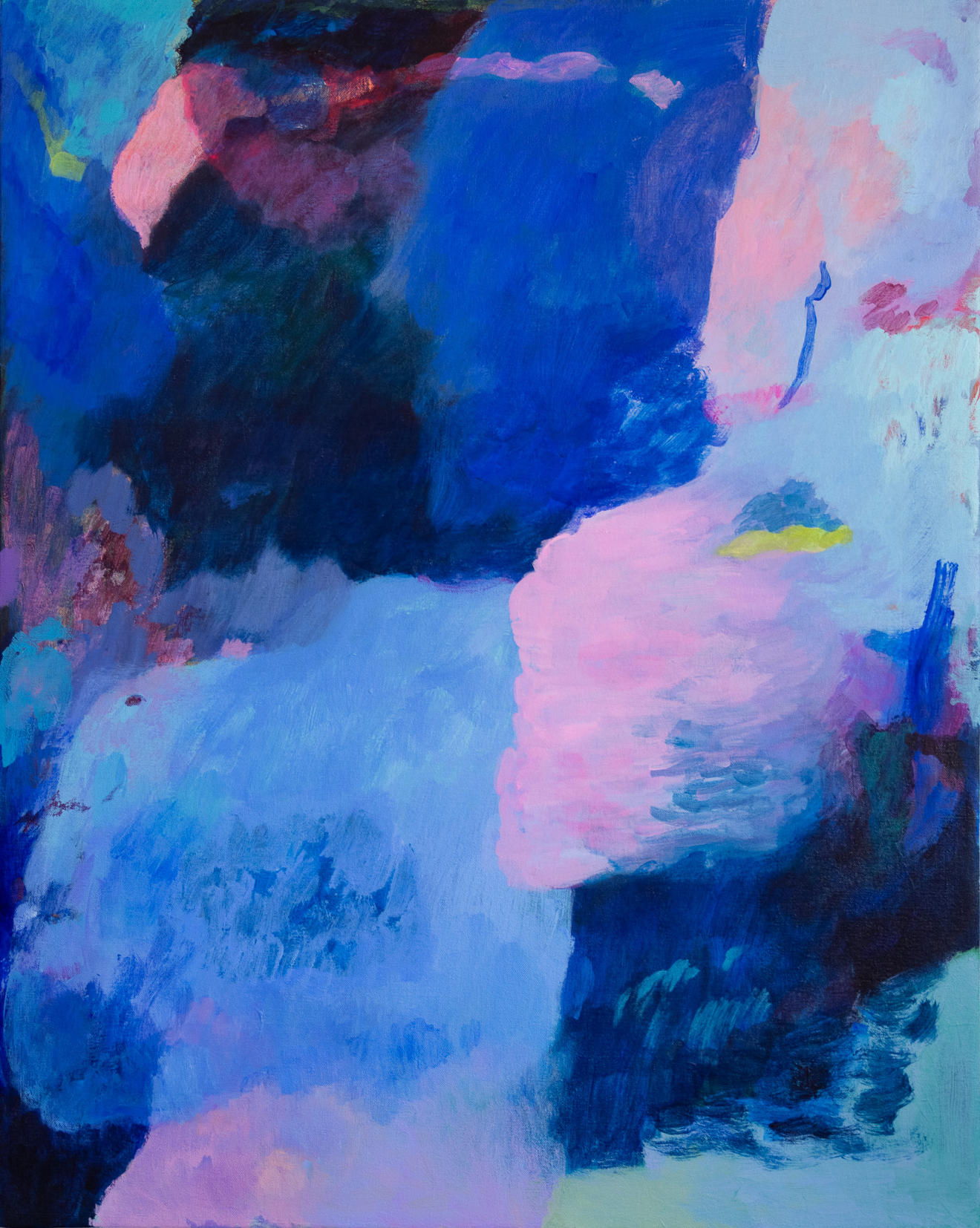  Conversations with the moon , 2025 Acrylic on canvas, 24 x 30 in.