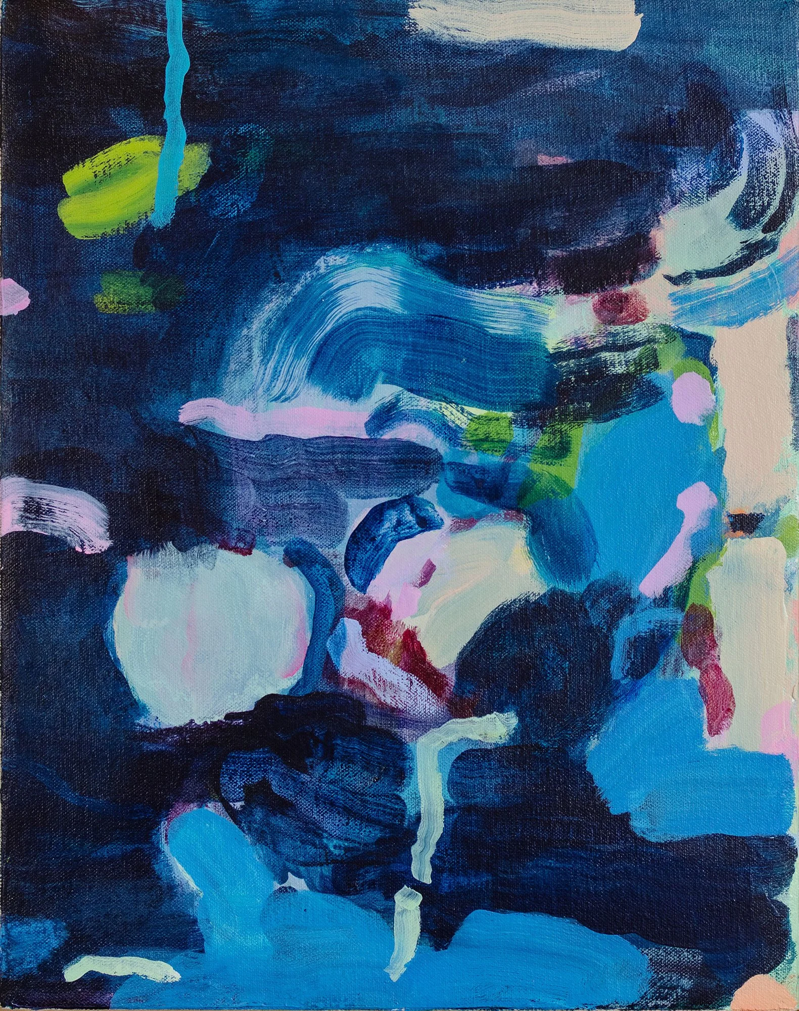  There's a tiny universe in my mind , 2025 Acrylic on canvas, 11 x 14 in.