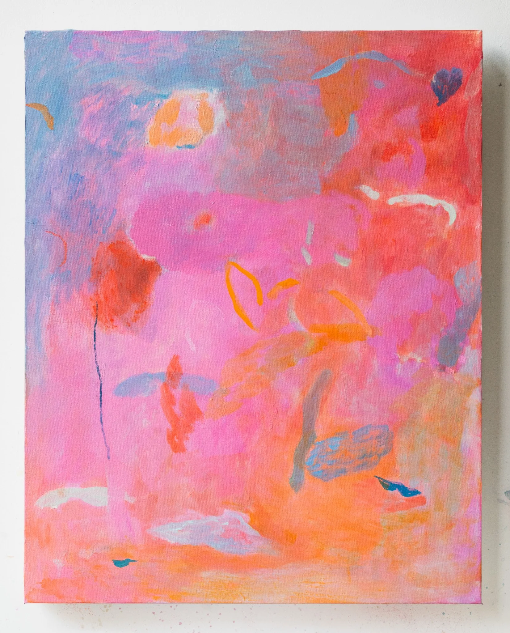  Lovers' Carvings,  2026
 Oil on canvas, 24 x 30 in.