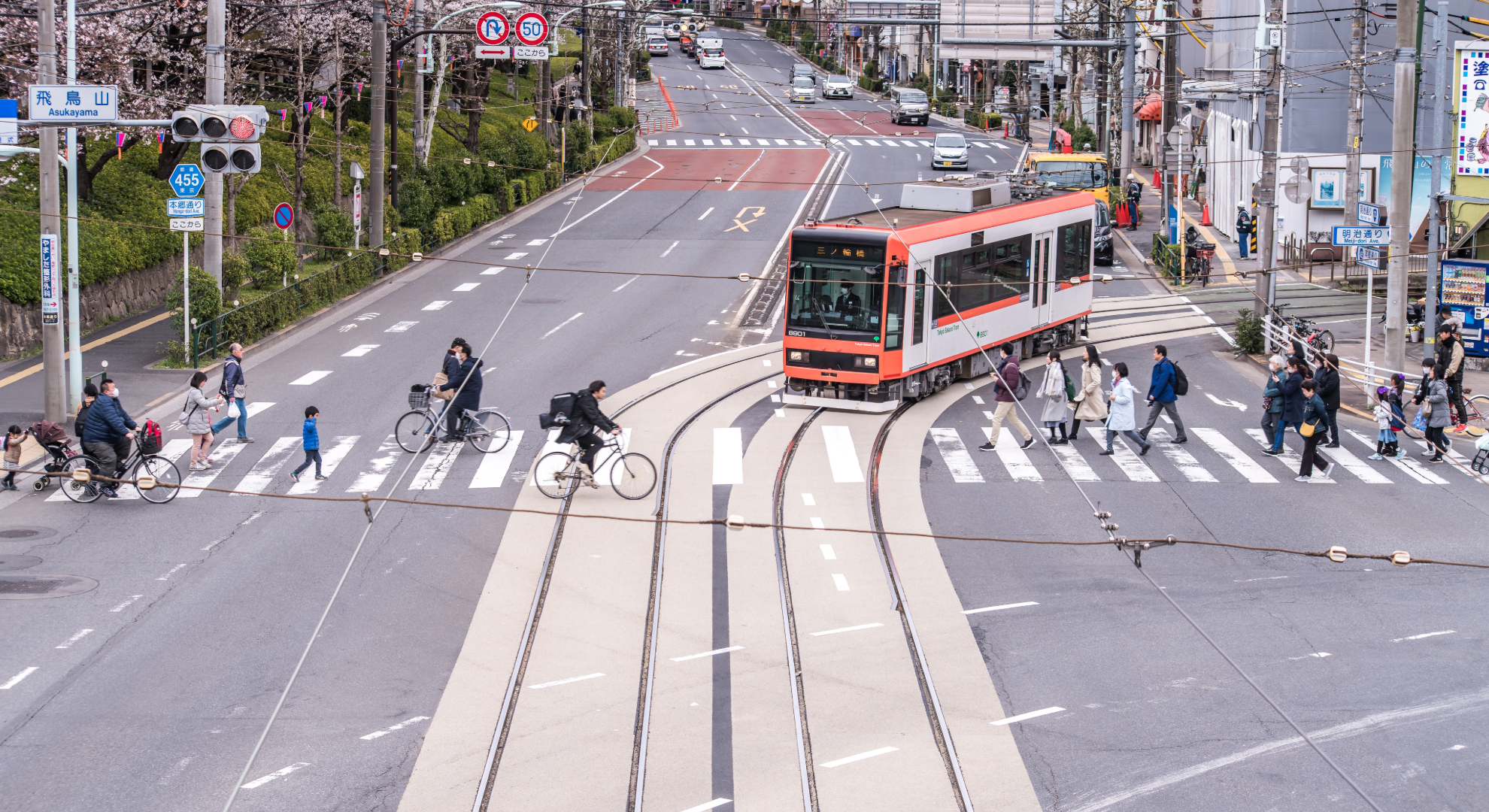 The Toden Arakawa Line: Tokyo's last remaining streetcar, weaving through the quiet corners of the city.