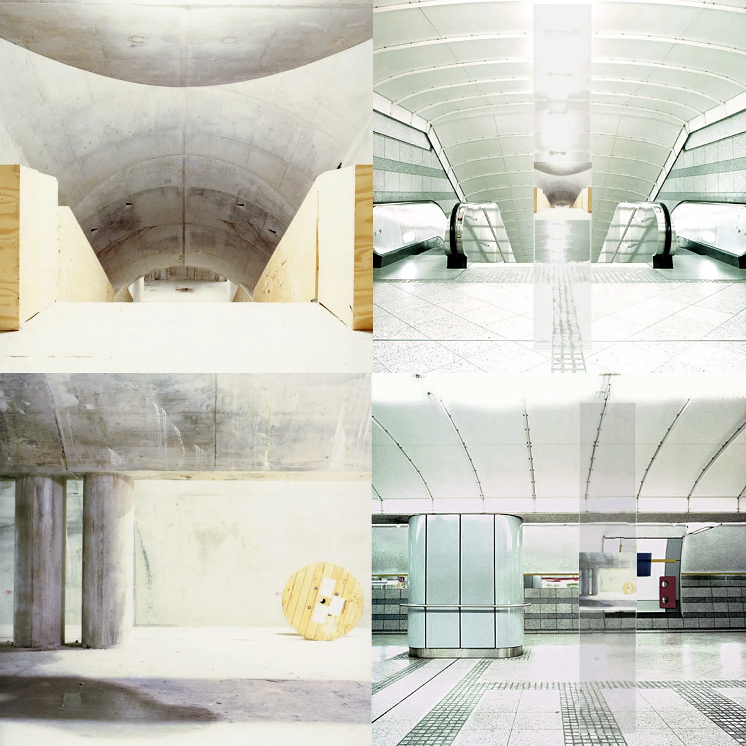 Exhibition proposal for finished subway station, Möllerbrücke, Dortmund 2002
