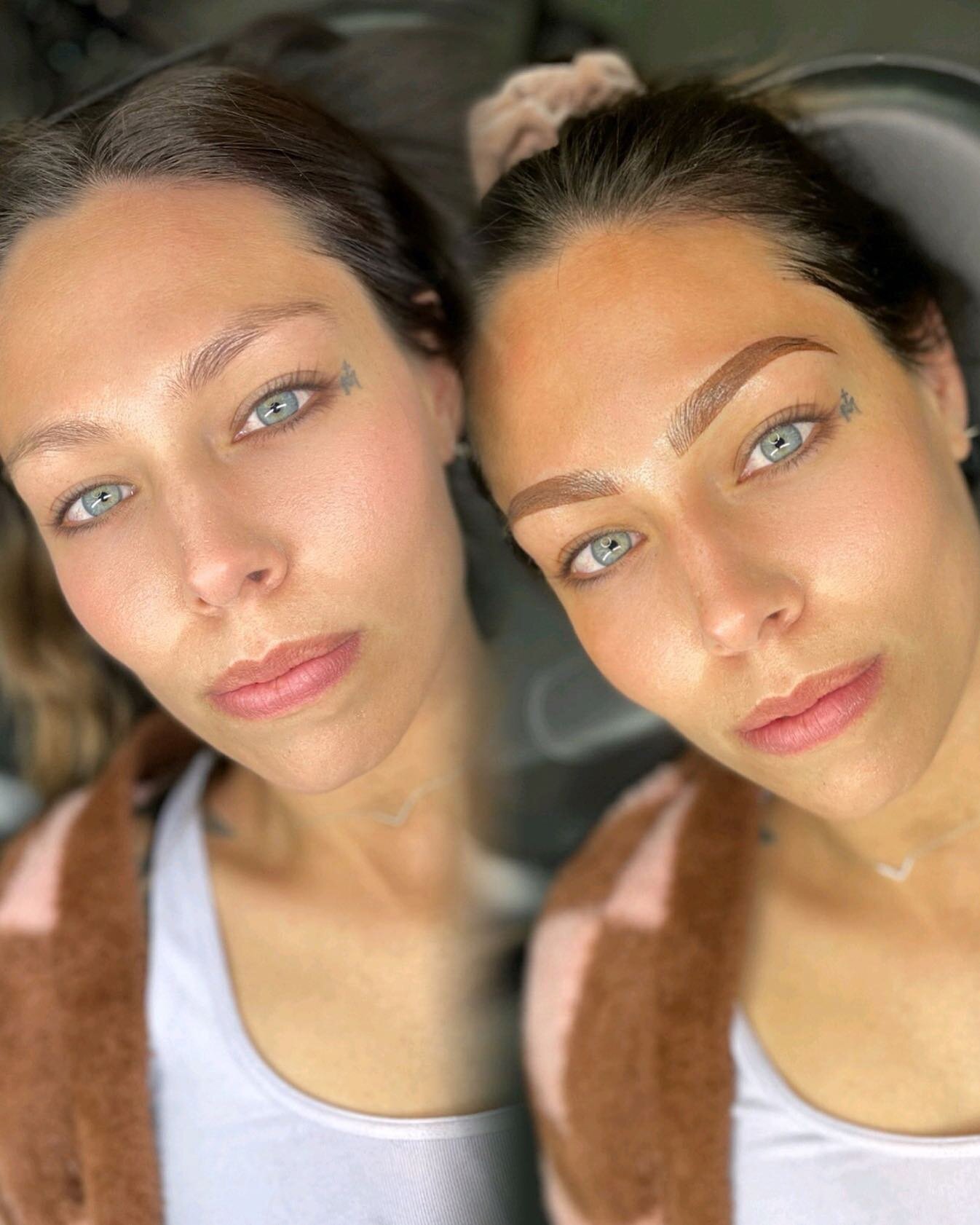 These brows are giving her ✨ᧁꪮᦔᦔꫀᦓᦓ ꪜﺃ᥇ꫀᦓ✨

What I love about #combobrows is that they are so extremely versatile! They can be soft and subtle or bold and make-up-y!

I&rsquo;m expecting these combo brows to heal nice and soft *about 40-50% lighter t
