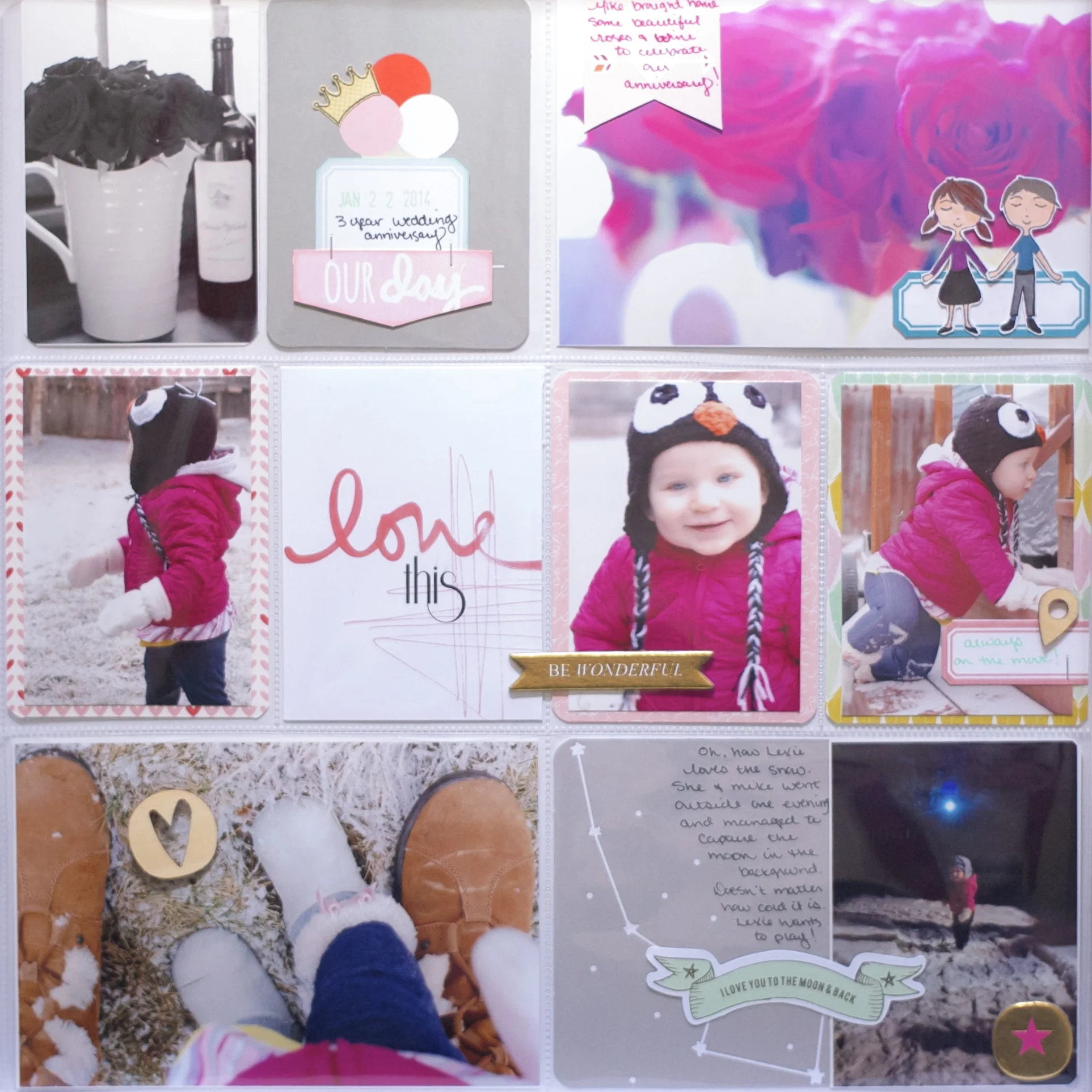 #scclassfromthepast :: Inked Class Lesson + a Project Life spread