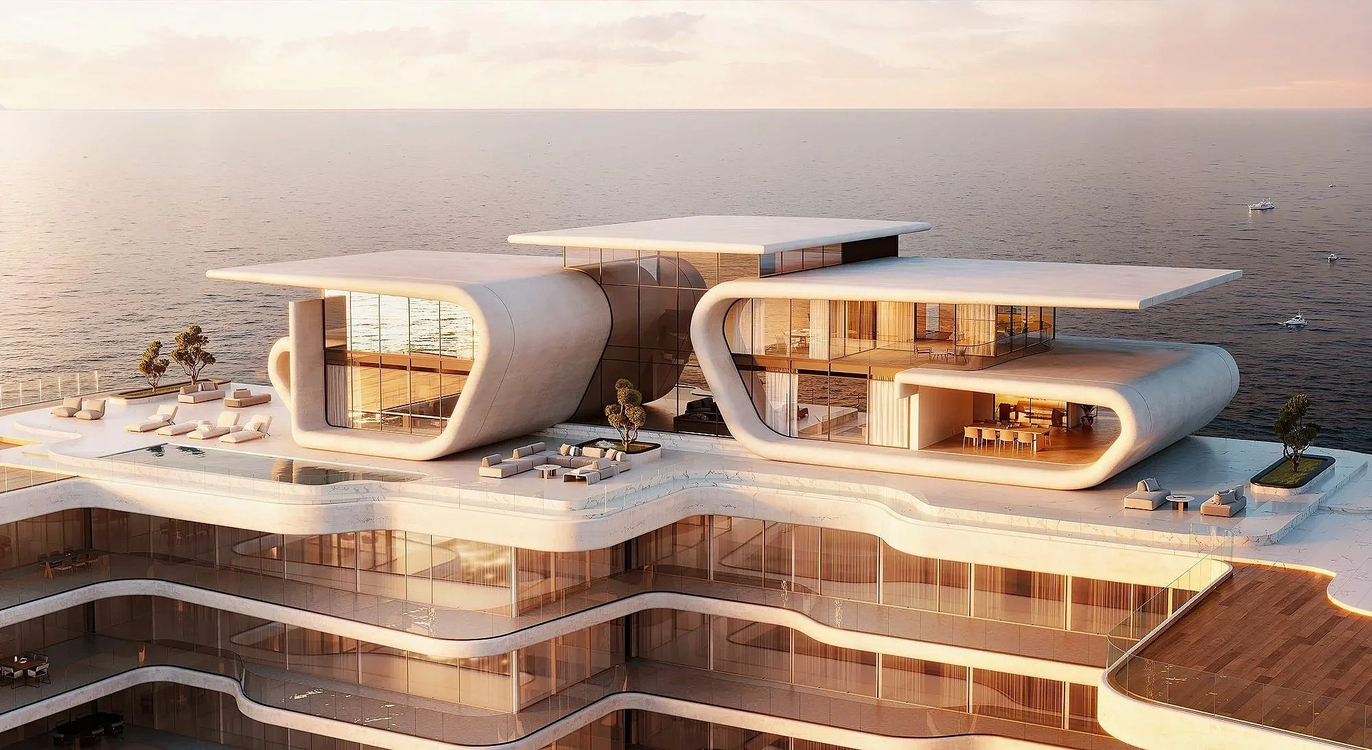 Top of The Astera Ras Al Khaimah ultra luxury penthouse residences by Aston Martin