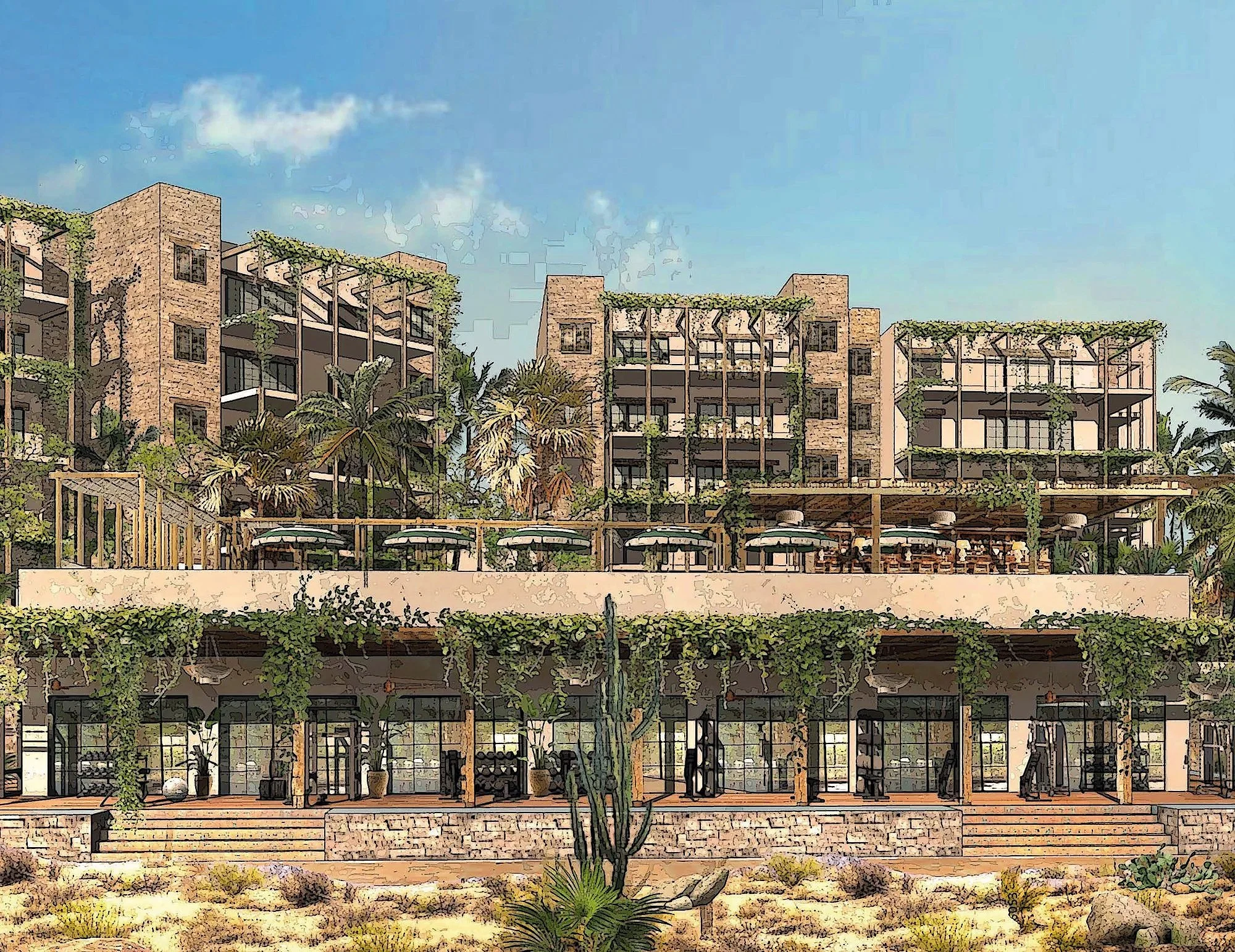 Soho Residences Los Cabos apartments and residential architecture at Cabo del Sol