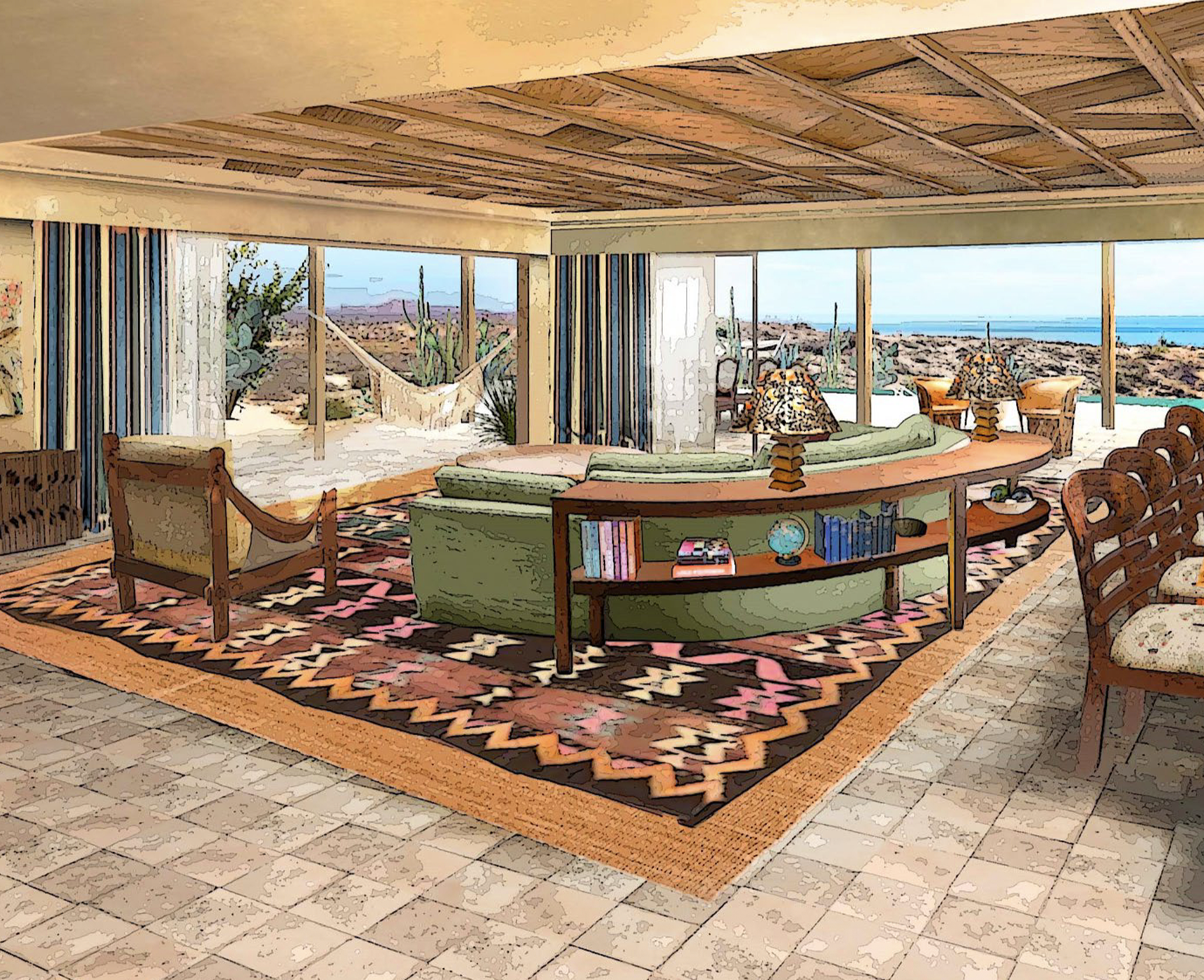 Soho Residences Los Cabos garden apartment with private outdoor living and pool
