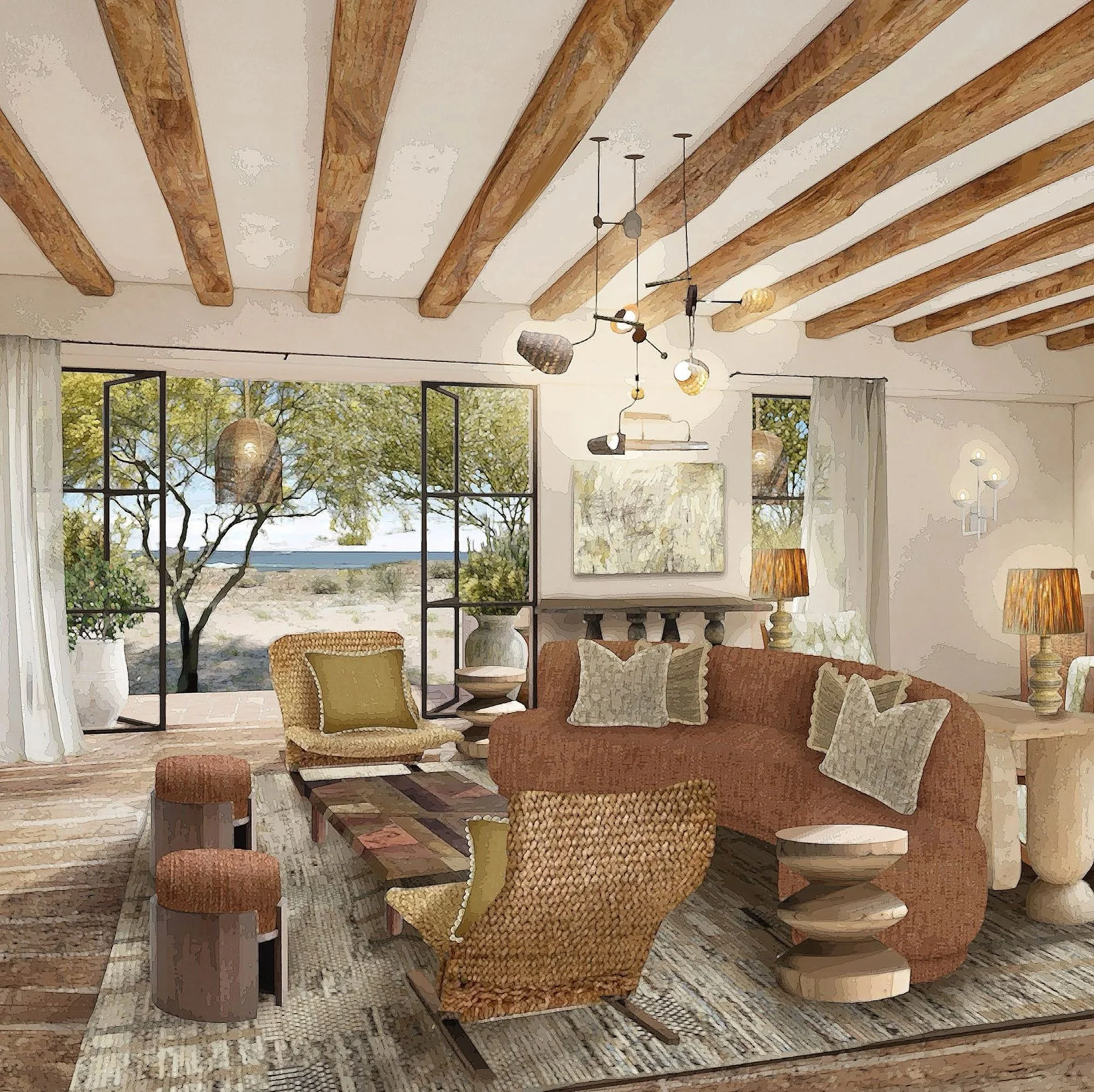 Soho Residences Los Cabos interior by Soho House at Cabo del Sol