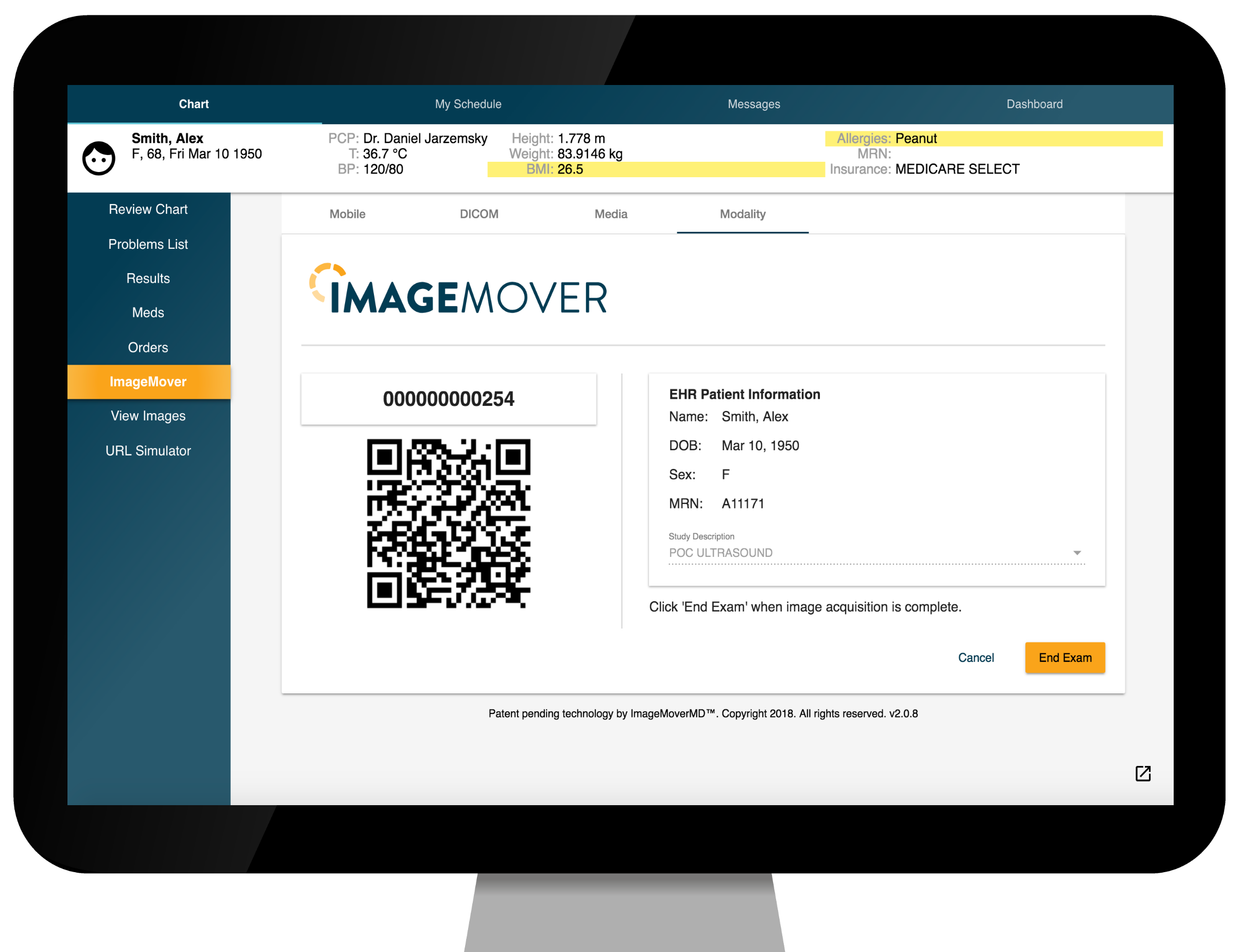 Integration into EHR/archive system