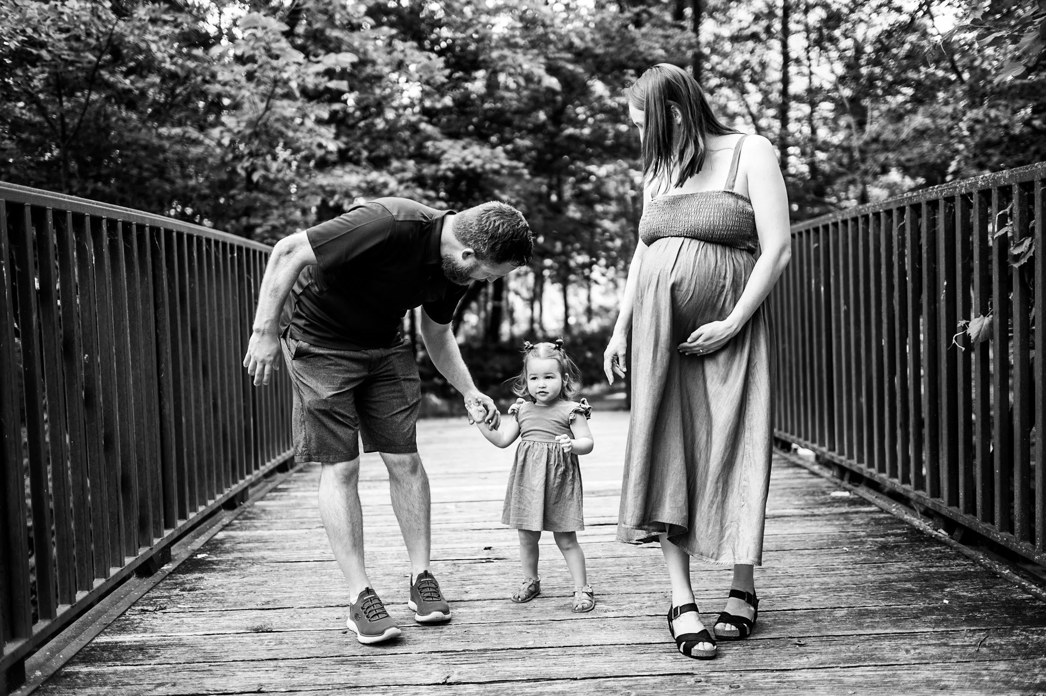 Family Maternity Session Parker Mill Ann Arbor