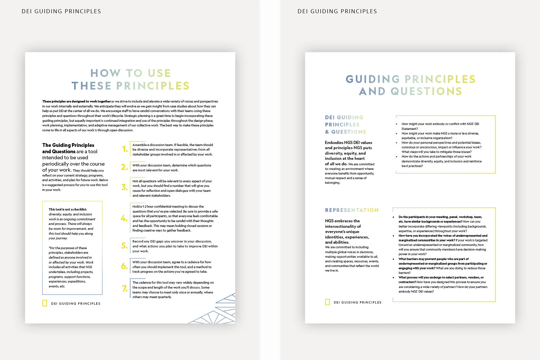 Dei Guiding Principles Nicki Avena Dei Guiding Principles Nicki Avena