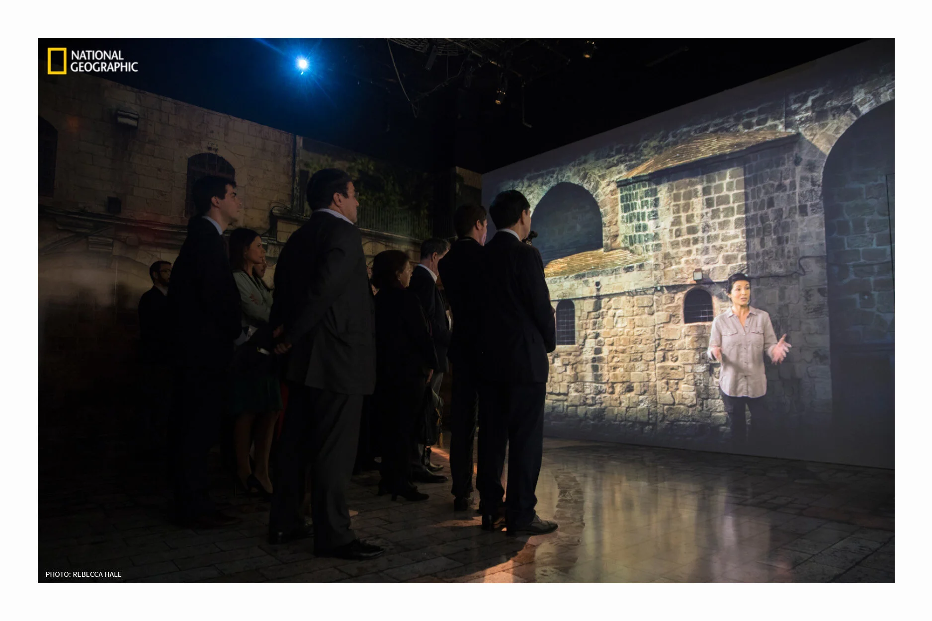  Photograph of virtual reality Tomb of Christ exhibition  