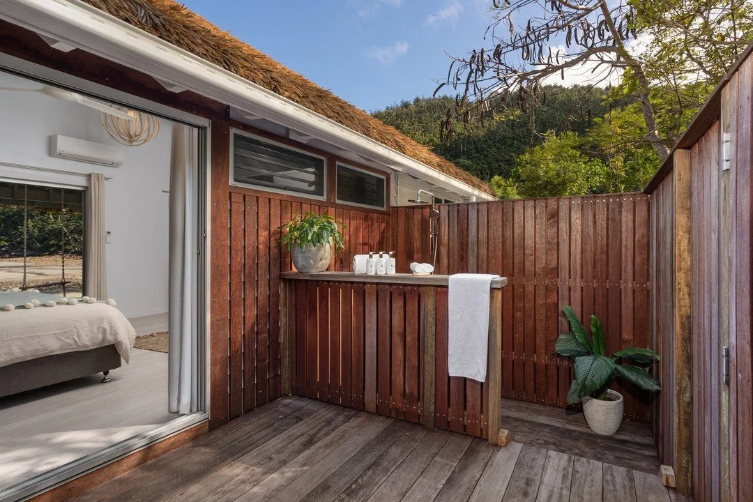 Private outdoor setting at Elysian Retreat Ocean Front Villa, Whitsundays