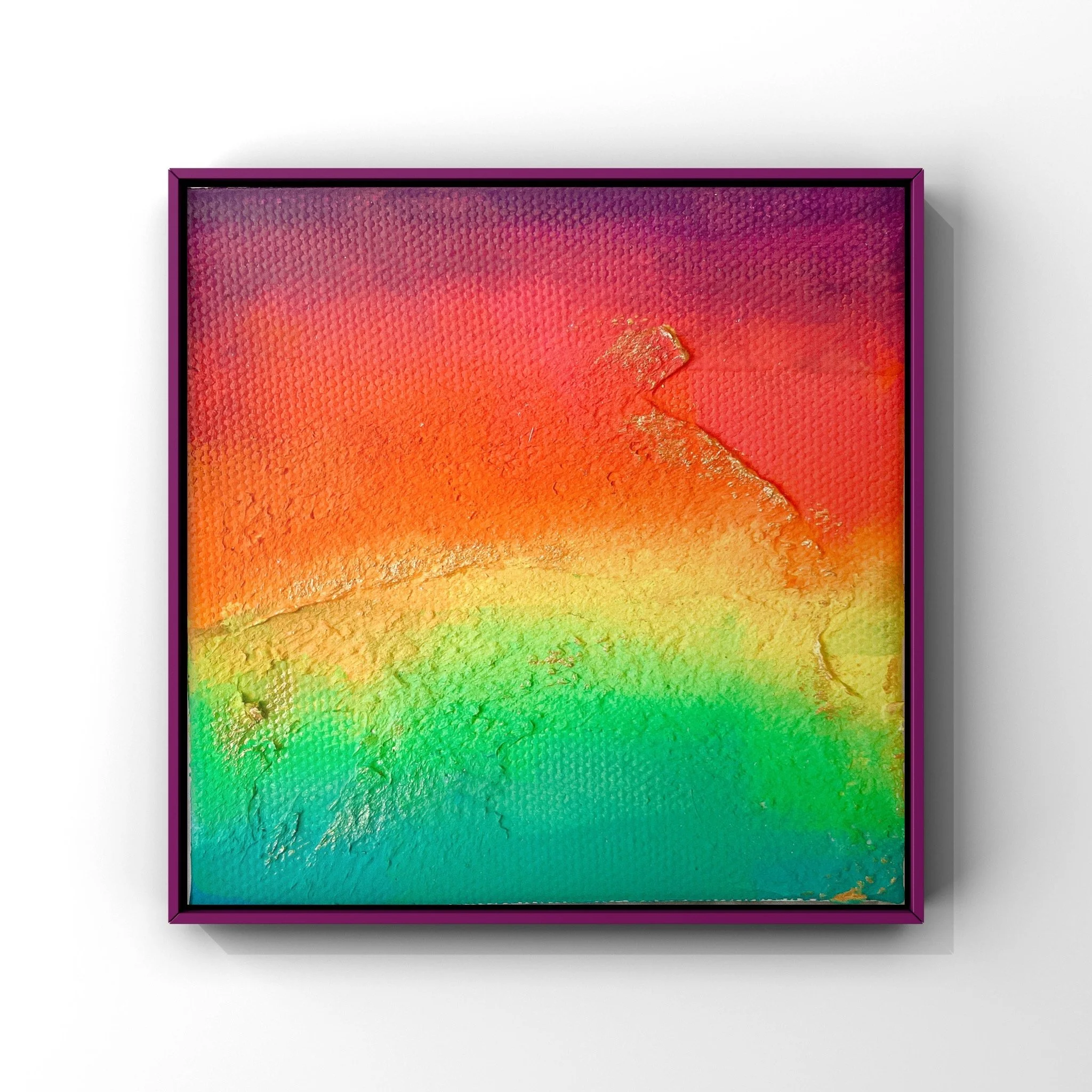 Rainbow Landscape #1 (4"x4")