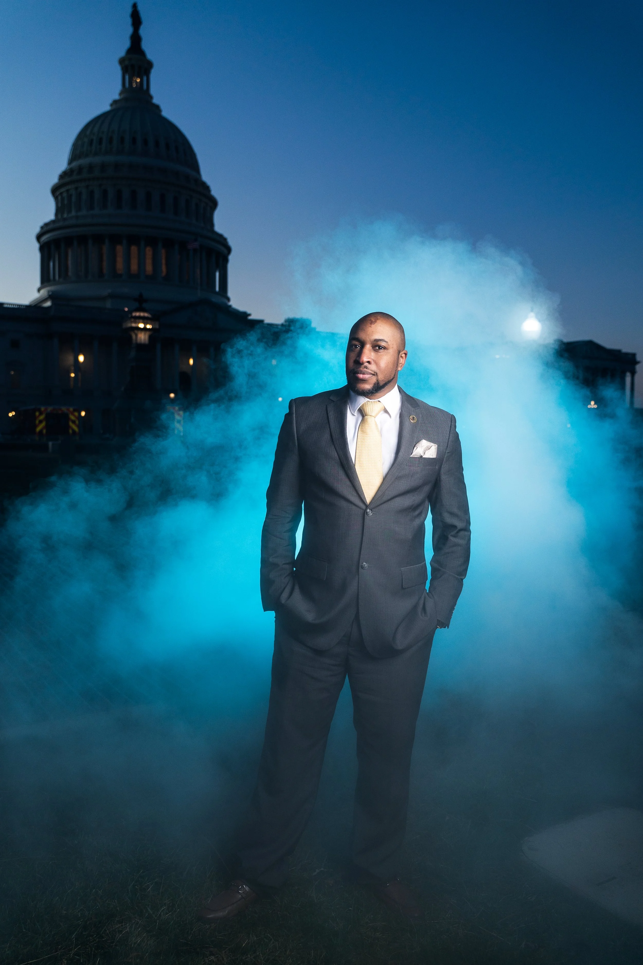  Dramatic Smokey Jazz Musician Portraits At The United States Capitol 