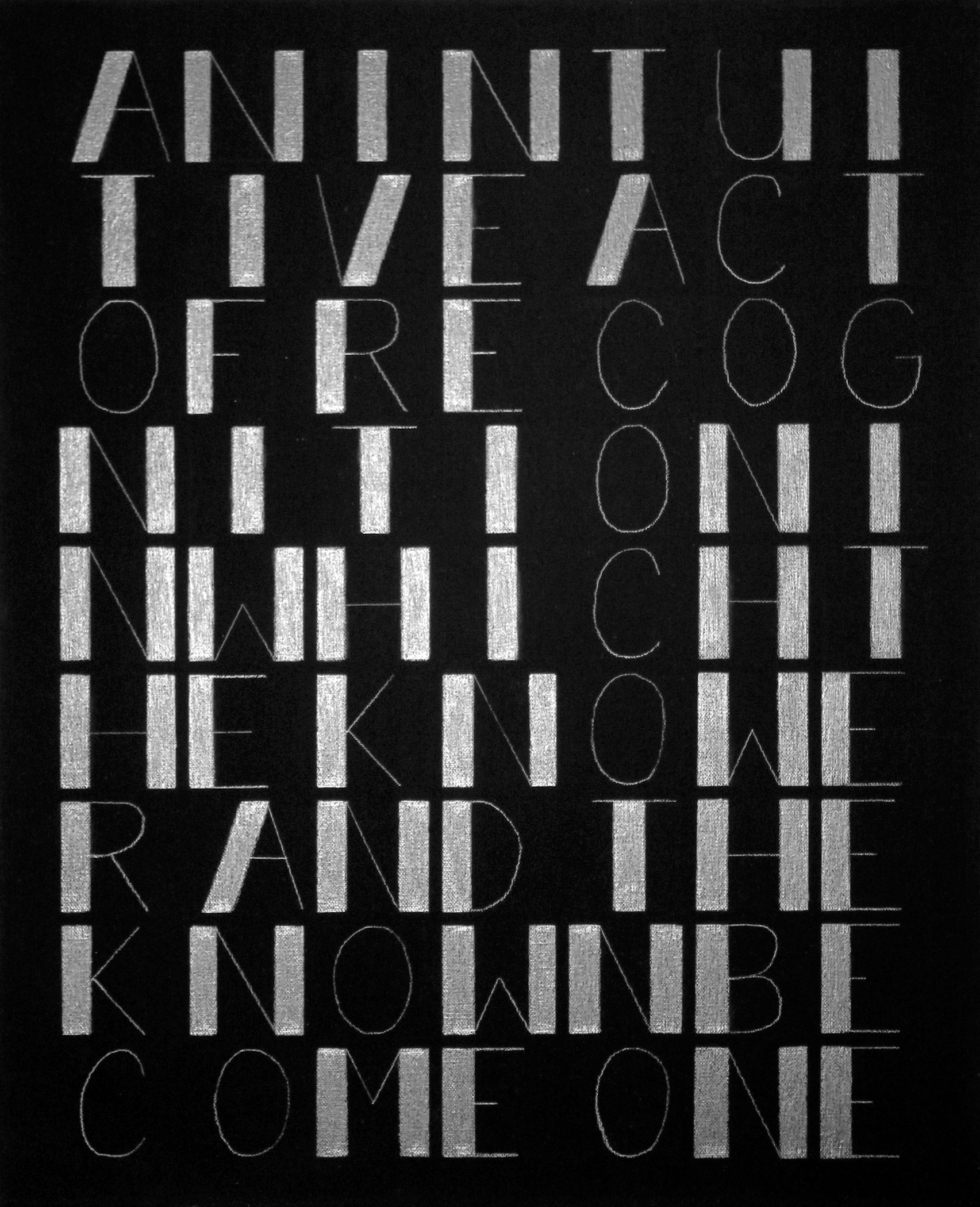 An Intuitive Act of Recognition in which the Knower and Known Become One
