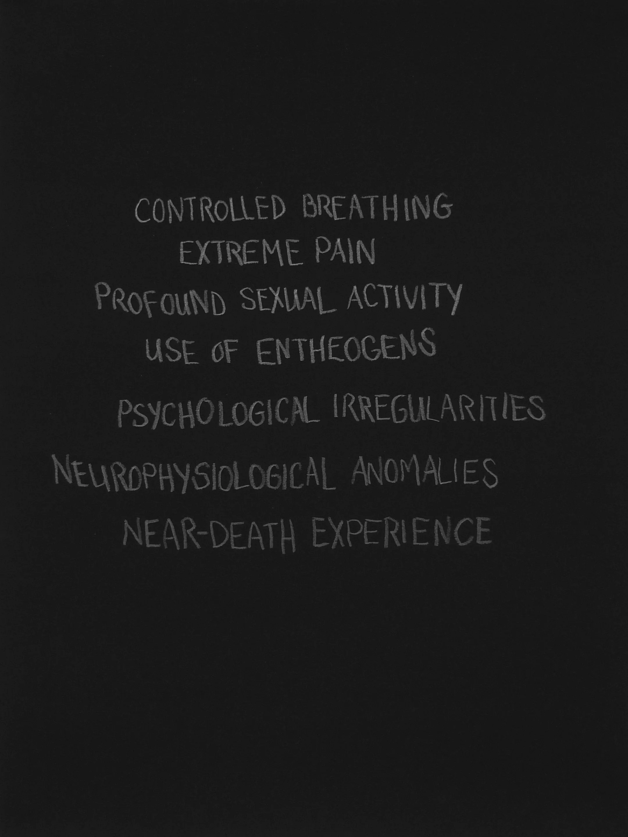 Altered States / Non-Dominant (Partial List of Psychonautic Techniques II), 2014