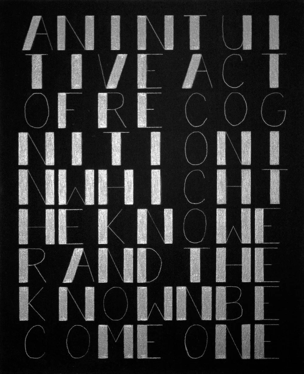  An Intuitive Act of Recognition in which the Knower and Known Become One, 2014