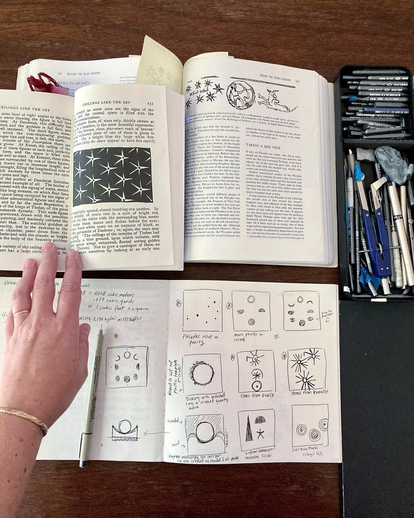 Ongoing notes, sketches, research&hellip;toward a stellar compendium. 
.
.
.
#christinaondrus #ancientastronomy #astronomy #stellarobservation #artandscience #drawing #archaeoastronomy #archeoastronomy #stars