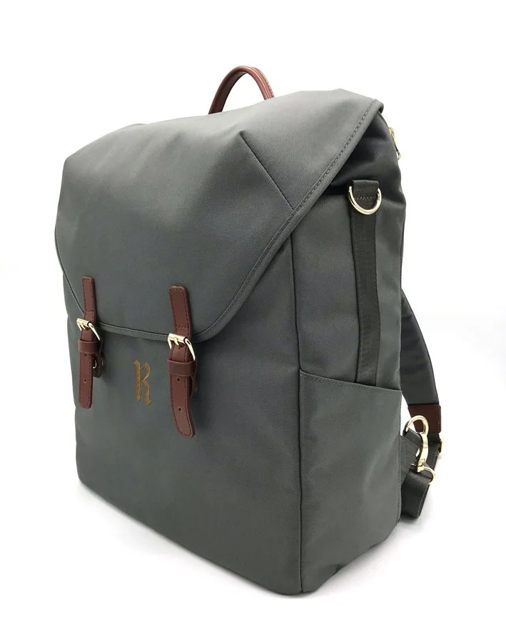  Backpack engineered to carry safely samples of Champagne and documents.  Using 900D Rpet as main fabric and 300D Rpet as lining. Leather trims.  Made for Ruinart® 