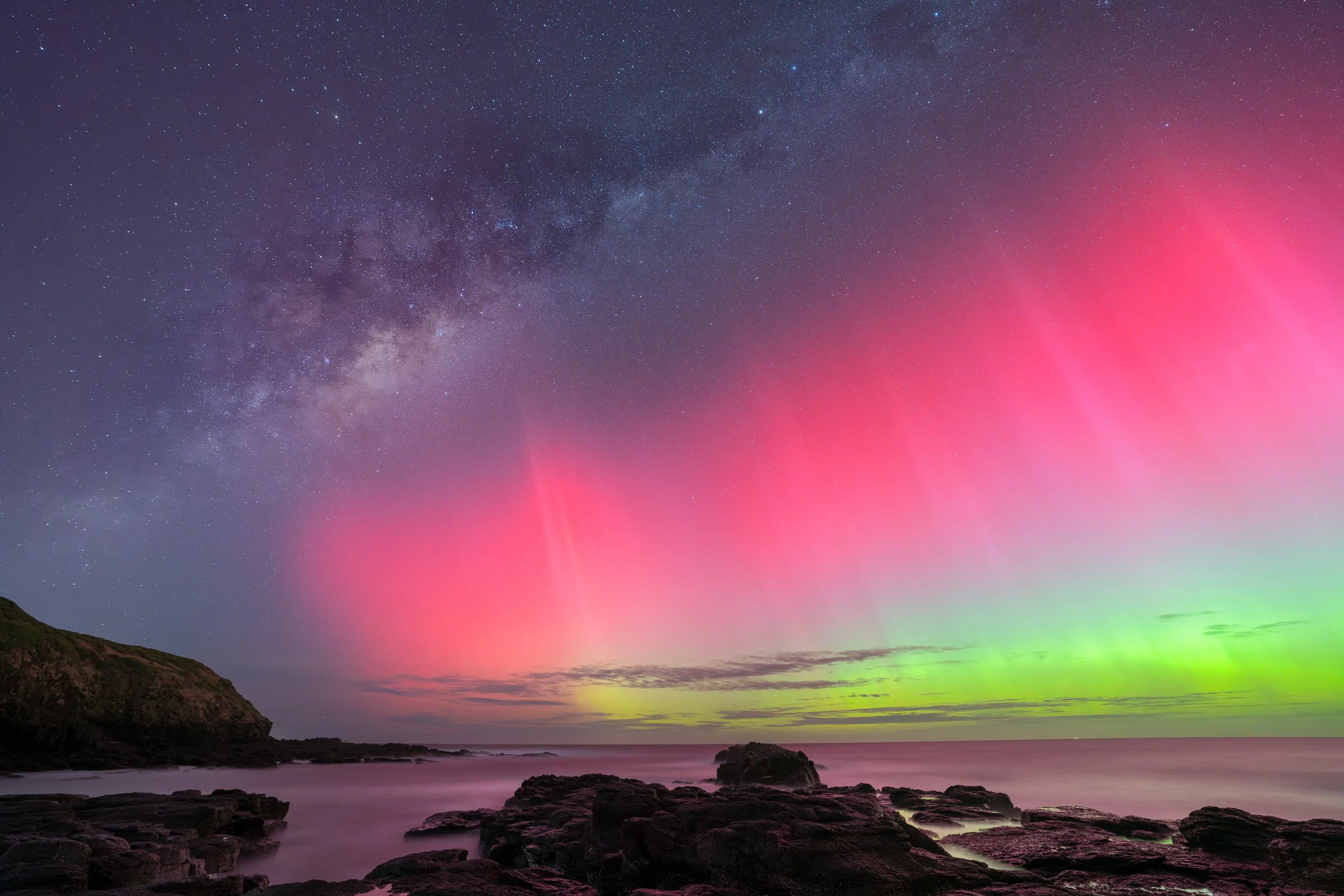Aurora Australis - Flinders Blowhole 