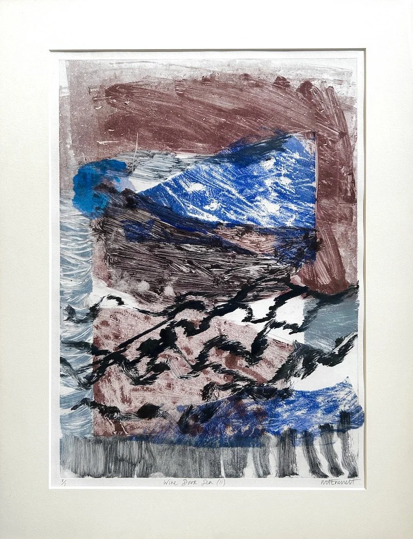 Wine Dark Sea II, monotype, 40 x 55cm