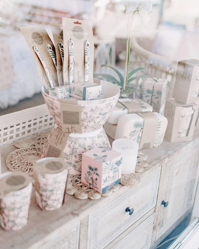 Just some perfectly pink and palm tree styled pieces, sitting pretty in our front window