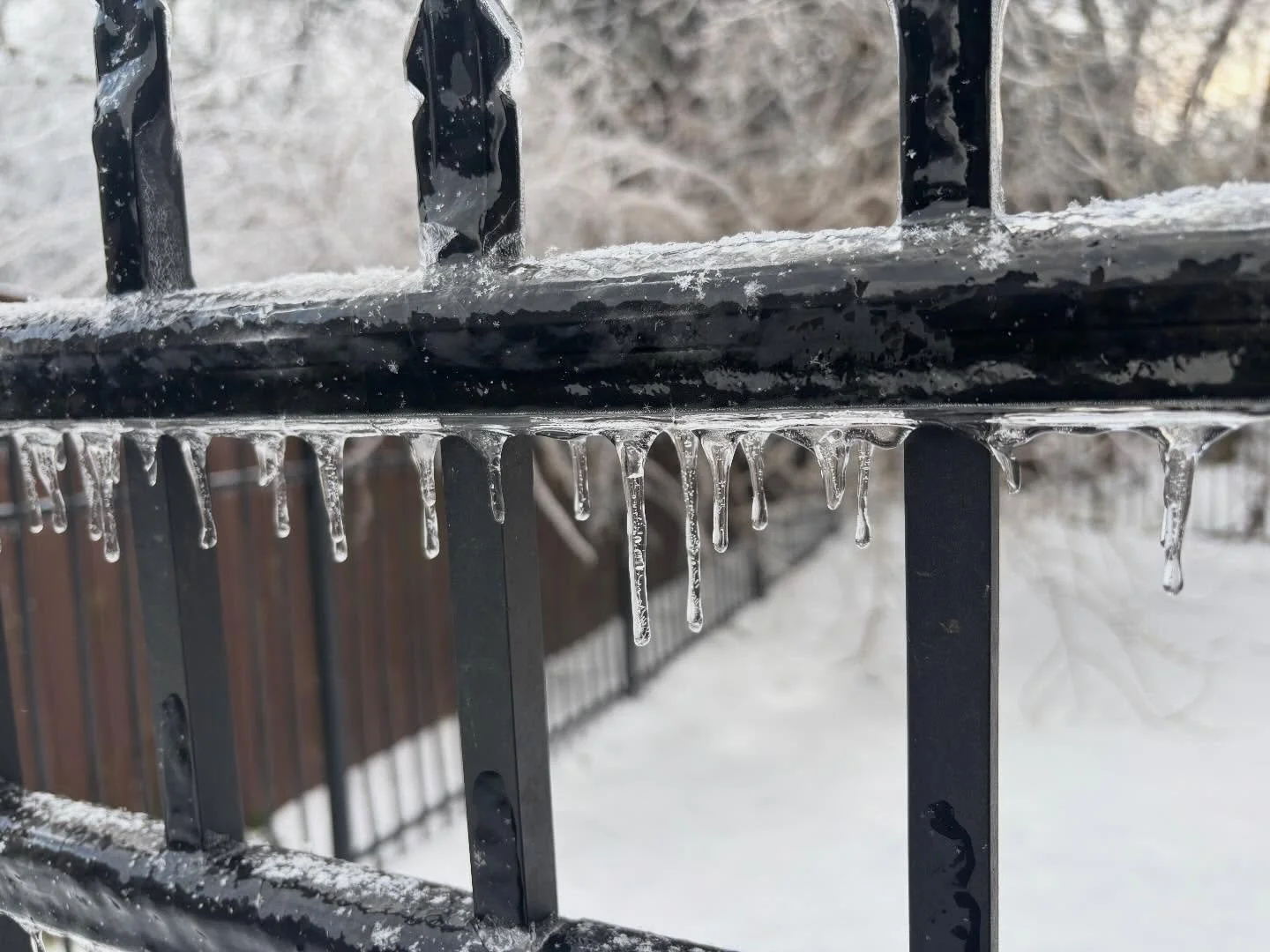 We saw that the ice storm was coming and spent two days prior prepping. I sorted and hauled firewood inside, made sure we could cook over the fire with cast iron, had basic food, battery/power, and warming supplies ready to go. I filled the bathtubs 