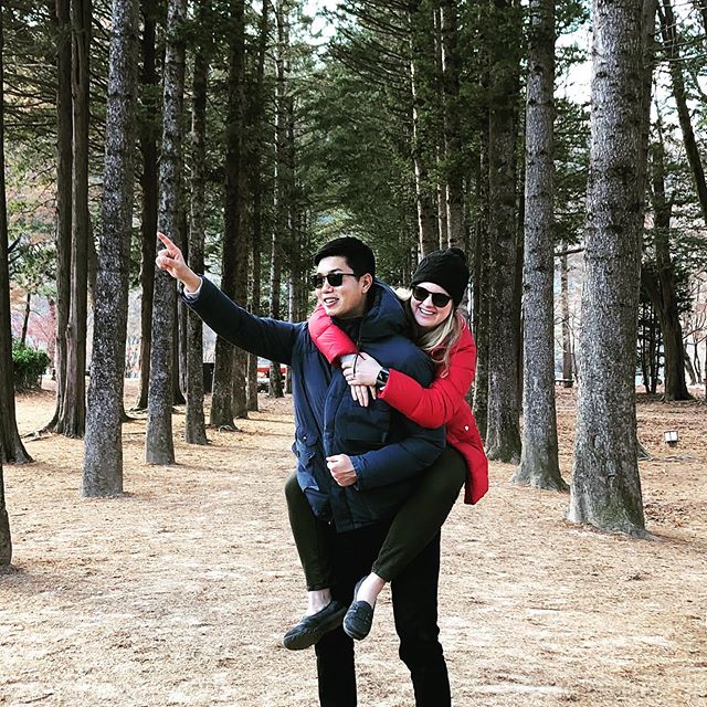 Husband and wife, piggy backs for life 😂❤️ #Vacation #love #carryme #husbandandwife #piggyback