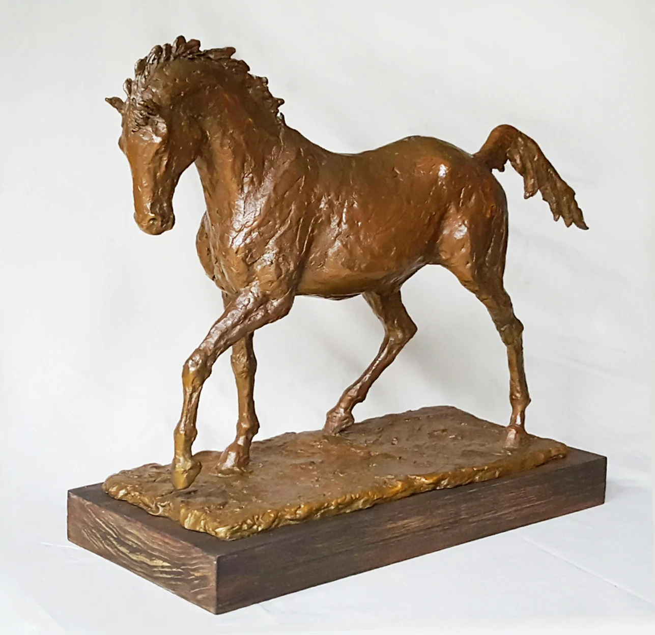 Glorious bronze, 18 x 16 x 6 inches