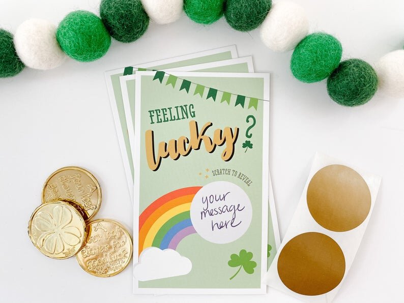 St. Patricks Scratch Off Cards