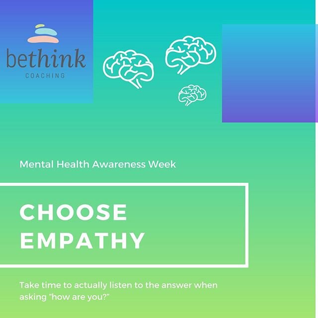 &bull; Mental Health Awareness &bull;

It&rsquo;s mental health awareness week this week and the topic is around kindness.

Research shows kindness and our mental health are deeply connected. 
Kindness strengthens relationships, and deepens solidarit