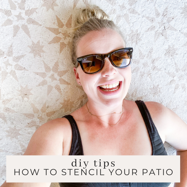 diy patio stencil 