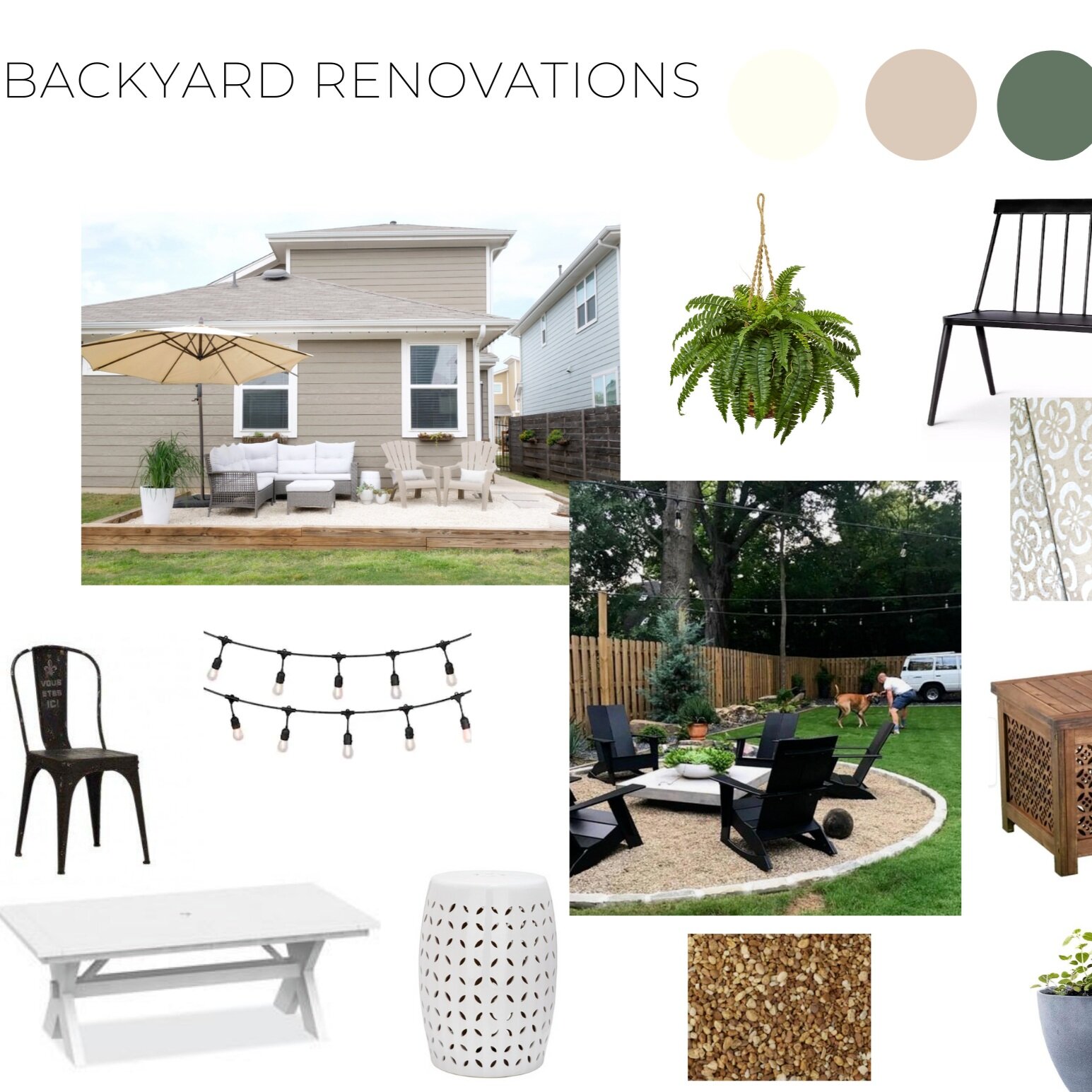 Backyard Refresh Mood Board