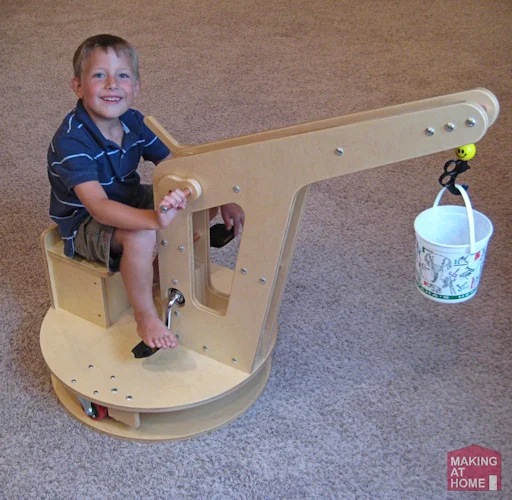 My youngest son on the Kid Crane.