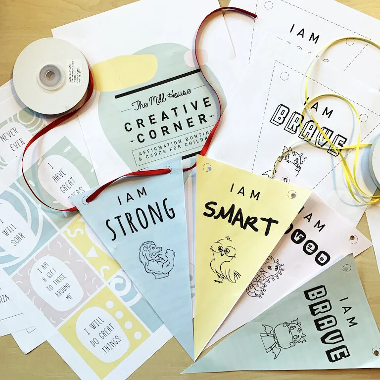 FREE | AFFIRMATION BUNTING & CARDS — THE MILL HOUSE