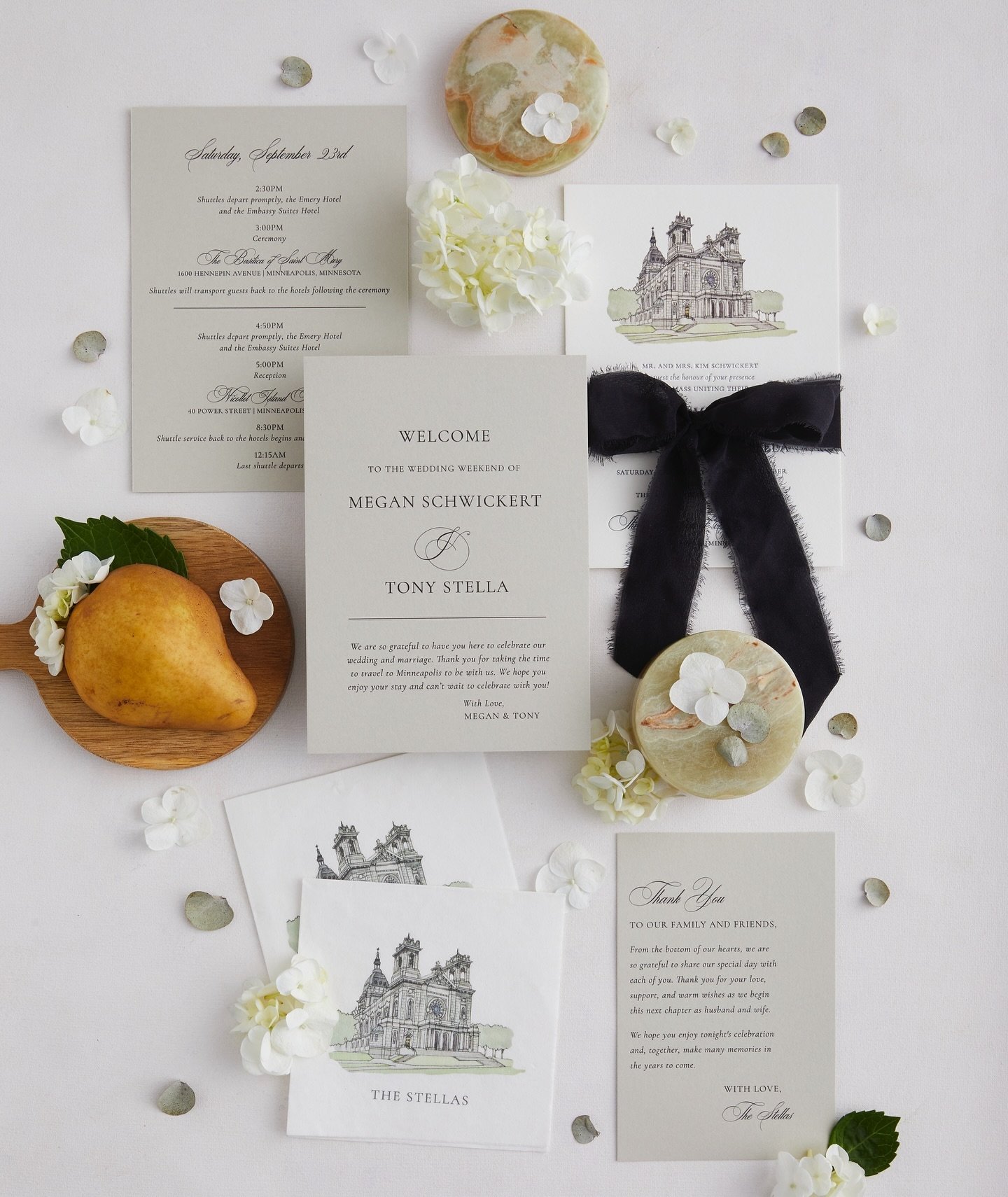 Wedding day stationery, arguably more important than the invitations? The invitations are the first glimpse into what is to come, while wedding day paper goods and signage help build the story and give the lasting impression. So which camp are you? T