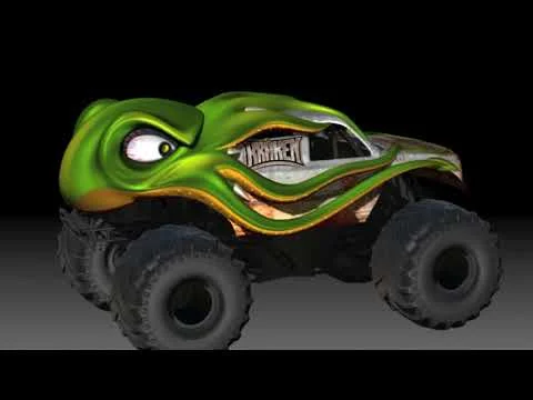 black pearl monster truck toy