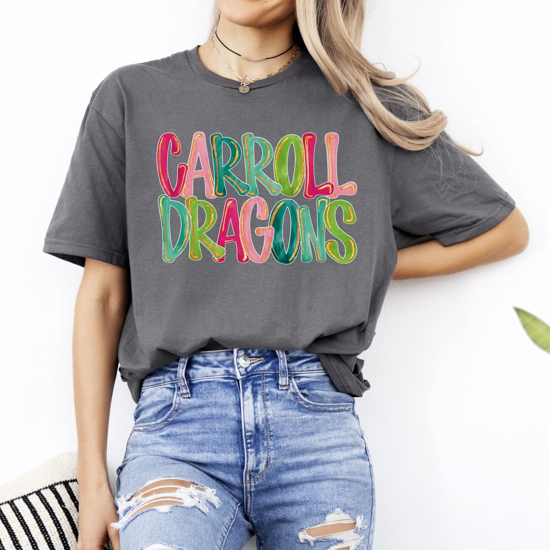 CARROLL DRAGONS BRIGHT COLORS Tee