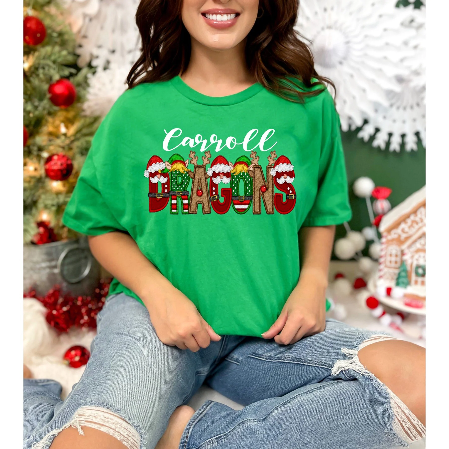 Carroll "Dragons" Holiday Tee