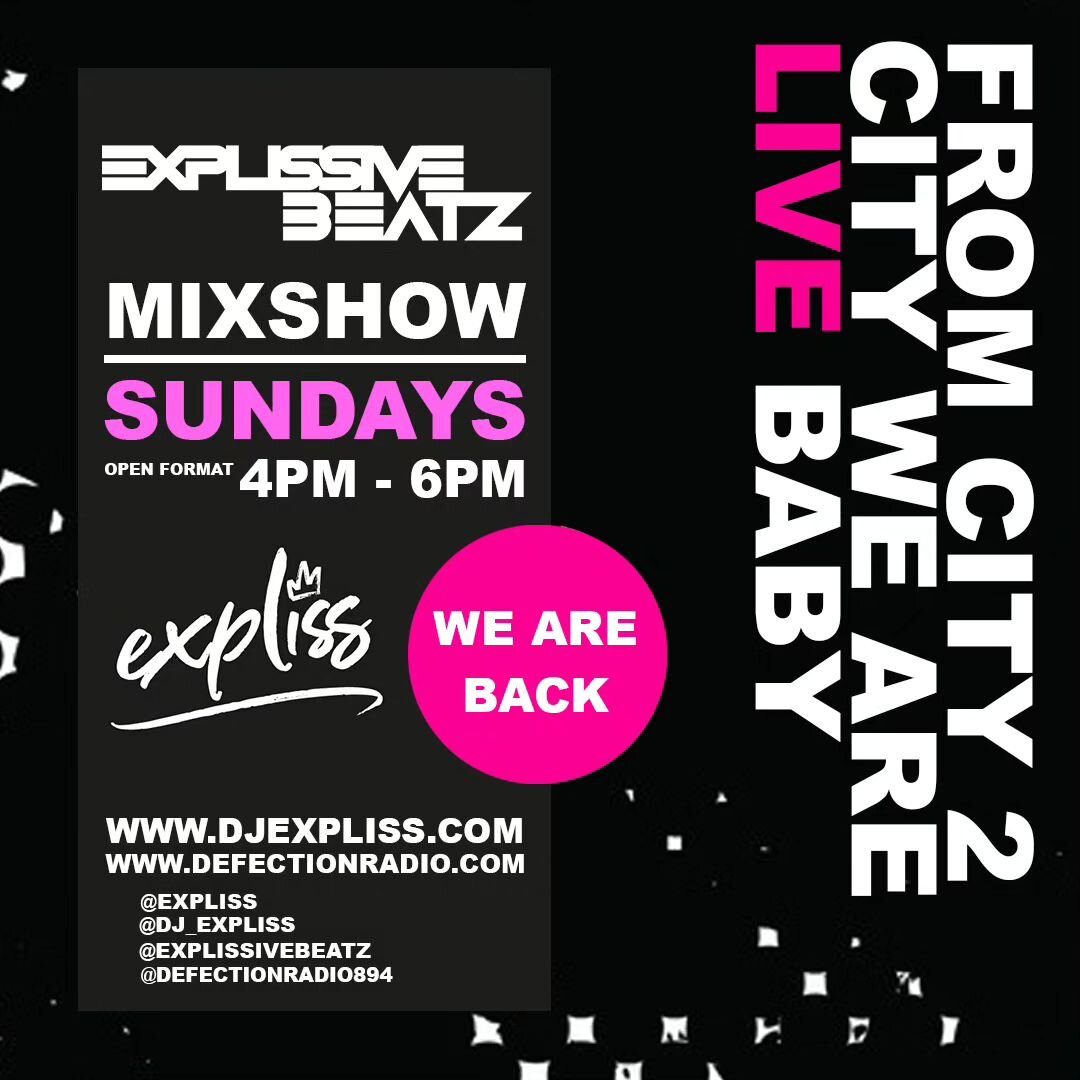 @dj_expliss
hosting @explissivebeatz
10PM till 12AM Mondays π₯
4PM till 6PM Sundays π₯³
Let's Go
Defection Radio
https://www.mixcloud.com/live/defectionradio/
#music #Monday #tunes #autumn #winter #Sunday #mix #party #radio #streaming #live #goodvibe