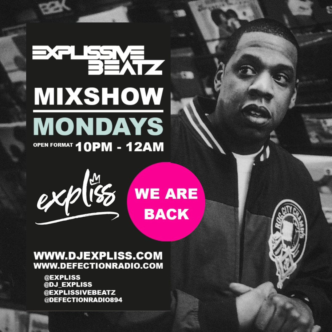 " @explissivebeatz : Bringing you the Blueprint. " 

@explissivebeatz hosted by @dj_expliss are live Monday's @defectionradio894 each week we bring something new and fresh to kickstart your week! Mixing beatz worldwide! LET'S GO!

#expliss 